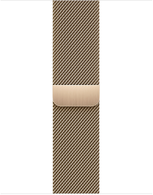 Smartwatch Apple Watch Series 8 GPS + Cellular 41mm Gold Stainless Steel Case with Gold Milanese Loop (MNJF3) - obraz 3