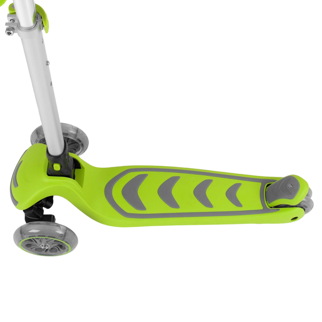 Трехколесный детский самокат складной со светящимися колесами Best Scooter Салатовый - изображение 4