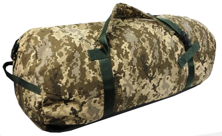 Большой армейский баул, сумка-рюкзак два в одном 100L пиксель ВСУ Ukr Military 80х40х40 см (sum0021368) Хаки - изображение 1