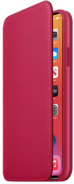 Чохол-книжка Apple Leather Foliо для Apple iPhone 11 Pro Max Raspberry (MY1N2) - зображення 1