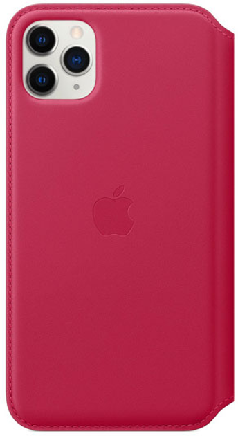 Чохол-книжка Apple Leather Foliо для Apple iPhone 11 Pro Max Raspberry (MY1N2) - зображення 2