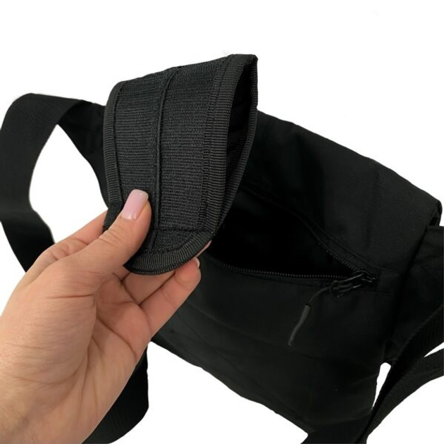 Сумка с кобурой для скрытого ношения оружия Cordura черная(LE2789) - изображение 2