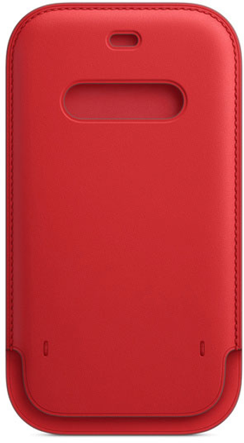 Чохол-кишеня Apple MagSafe Leather Sleeve для Apple iPhone 12/12 Pro (PRODUCT)RED (MHYE3) - зображення 3