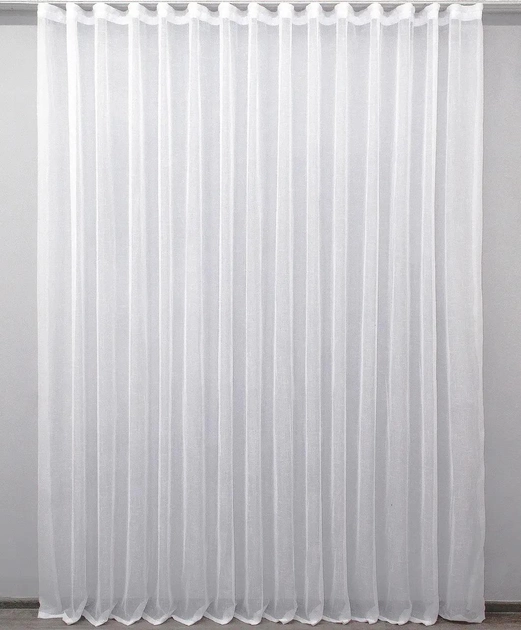 Акція на Тюль VR-Textil Льон Колір білий 6х2.5м (43-007T) від Rozetka