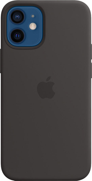 Etui Apple MagSafe Silicone Case do Apple iPhone 12 mini Black (MHKX3) - obraz 1