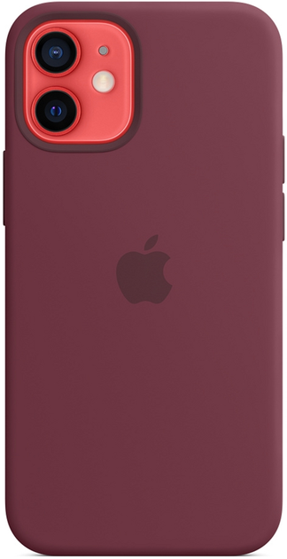 Панель Apple MagSafe Silicone Case для Apple iPhone 12 mini Plum (MHKQ3) - зображення 3