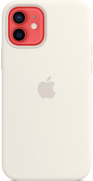 Etui Apple MagSafe Silicone Case do Apple iPhone 12/12 Pro White (MHL53) - obraz 3