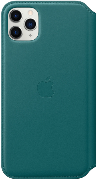 Чохол-книжка Apple Leather Folio для Apple iPhone 11 Pro Max Peacock (MY1Q2) - зображення 2