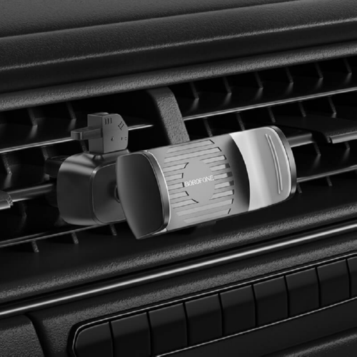 Універсальний утримувач BOROFONE Bora air outlet car holder BH61 4.5-7" black - зображення 3