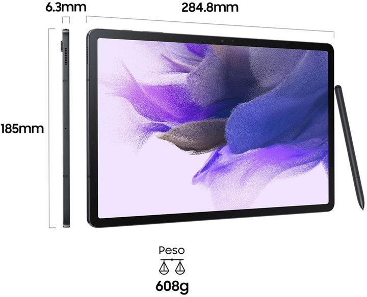 Tablet Samsung Galaxy Tab S7 FE Wi-Fi 64GB Czarny (SM-T733NZKAEUB) - obraz 7