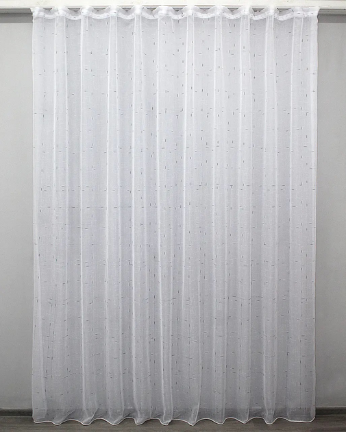 Акція на Тюль VR-Textil Льон колекція Івонна Колір білий з венге вкрапленням 3х2.7м (43-052T) від Rozetka