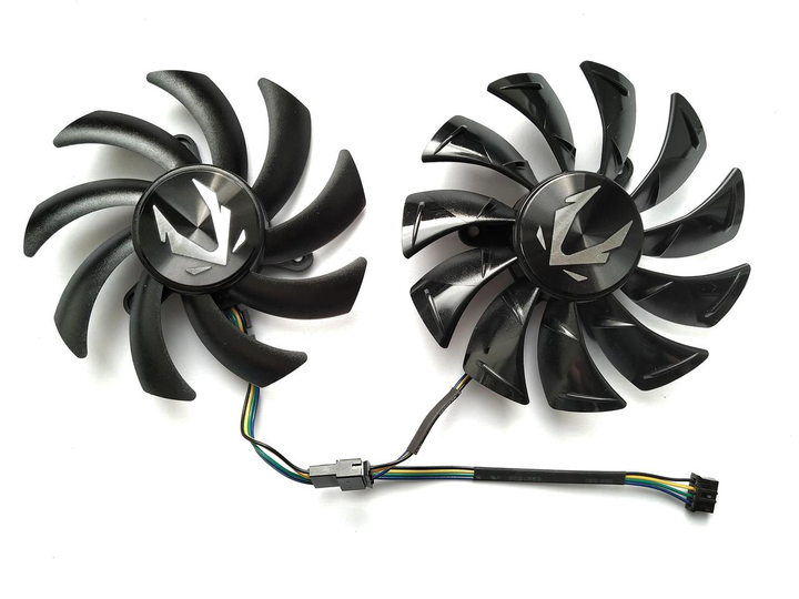 Вентилятор Apistek для видеокарты Zotac PGF GA92S2U GA91S2H комплект 2 шт (№423.1) - изображение 1