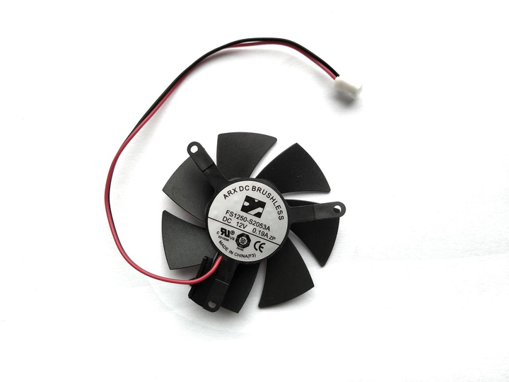Вентилятор ARX для видеокарты Zotac Gigabyte MSI 2-pin FS1250-S2053A (PLD05010S12L FS1250-S1033A) №434.1 - изображение 2