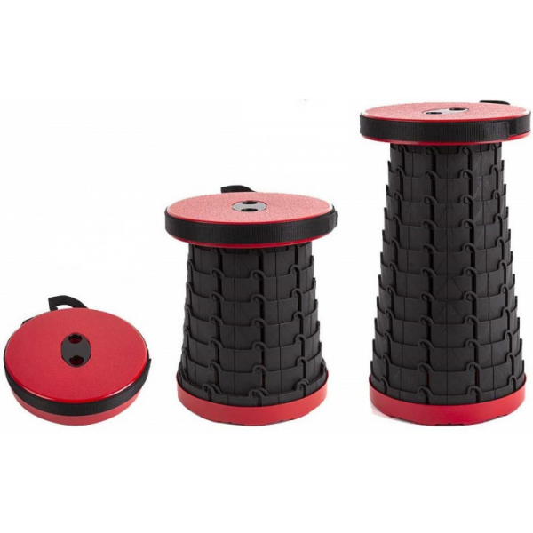 Туристический стул складной 47 см Telescopic stool / Складной телескопический стул для пикника, рыбалки - изображение 4