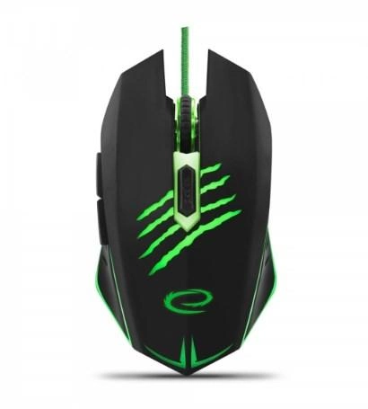 Mysz Esperanza MX209 Claw USB czarno-zielona (EGM209G) - obraz 1