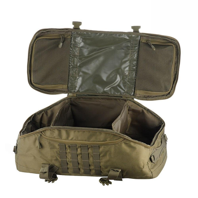 Сумка-рюкзак M-Tac Green 55 литров, тактическая сумка, военный рюкзак олива M-Tac, сумка-рюкзак TR_1391 - изображение 2