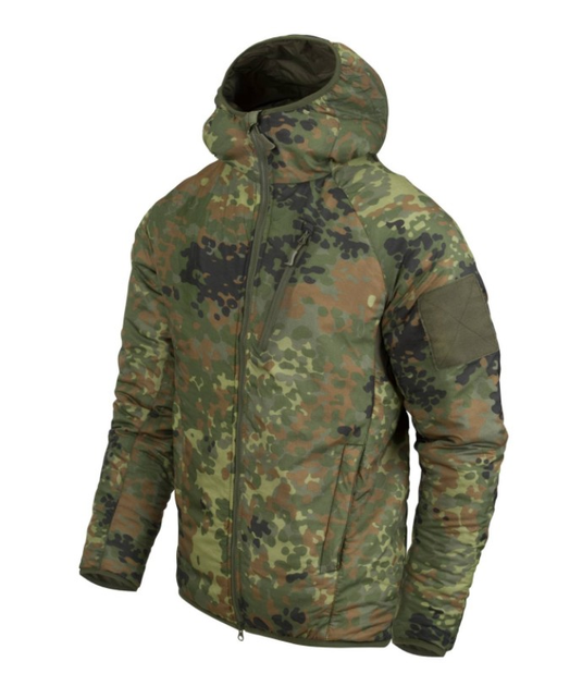 Куртка Wolfhound Hoodie - Climashield Apex 67G Helikon-Tex Flecktarn S Тактическая - изображение 1