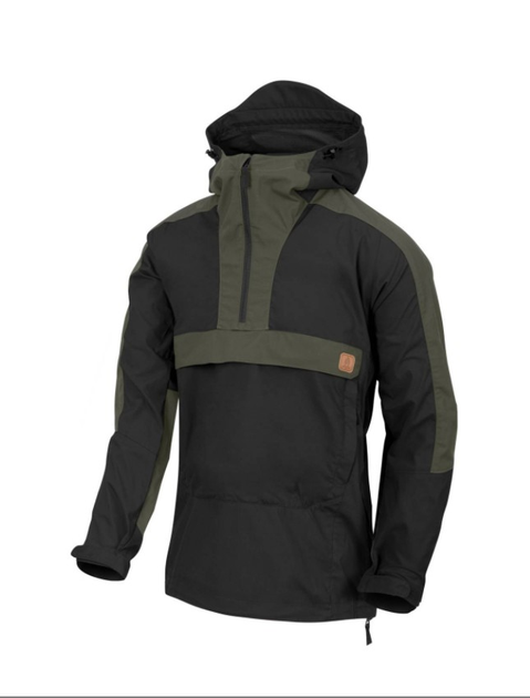 Куртка Woodsman Anorak Jacket Helikon-Tex Black/Taiga Green S Тактична - зображення 1