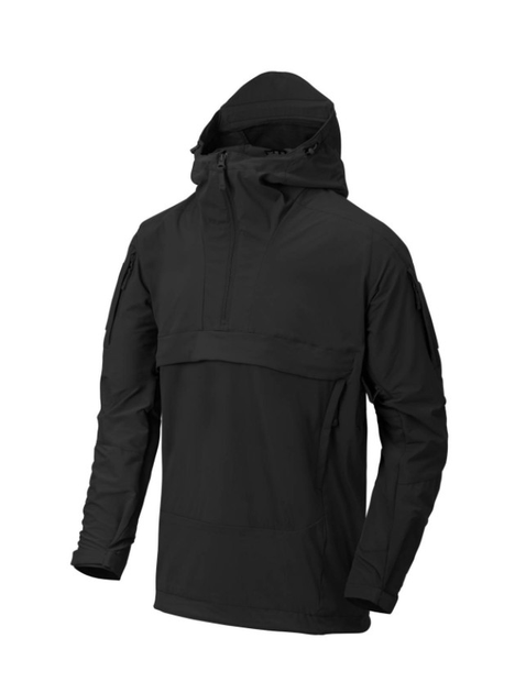 Куртка Mistral Anorak Jacket - Soft Shell Helikon-Tex Black S Тактическая - изображение 1