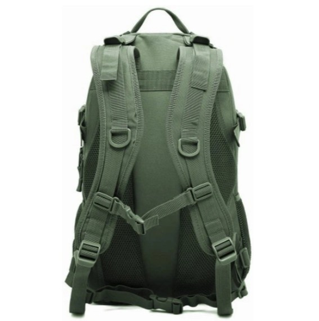 Рюкзак сумка на плечі ранець Nela-Styl mix34 Олива 35л (Alop) функціональний з безліччю кишень і відділень зі 100% нейлону для активного відпочинку - зображення 2