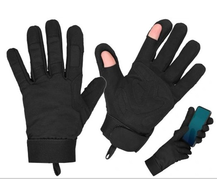Перчатки защитные мужские Dominator Tactical Черные размер L (Alop) максимальная защита и комфорт для защиты рук в экстремальных условиях профессионального использования и тренировок - изображение 1
