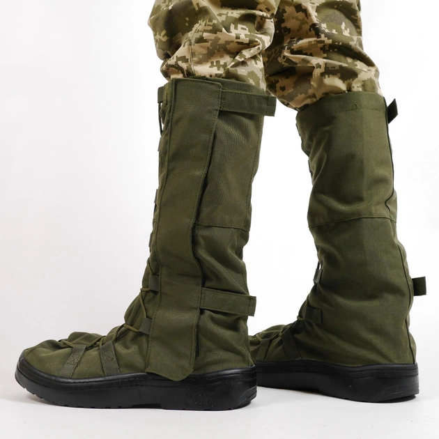 Тактичні Гамаші, Розмір L(42-45) Бахіли Утеплені Військові для Взуття Дощові для Захисту Хакі - зображення 1