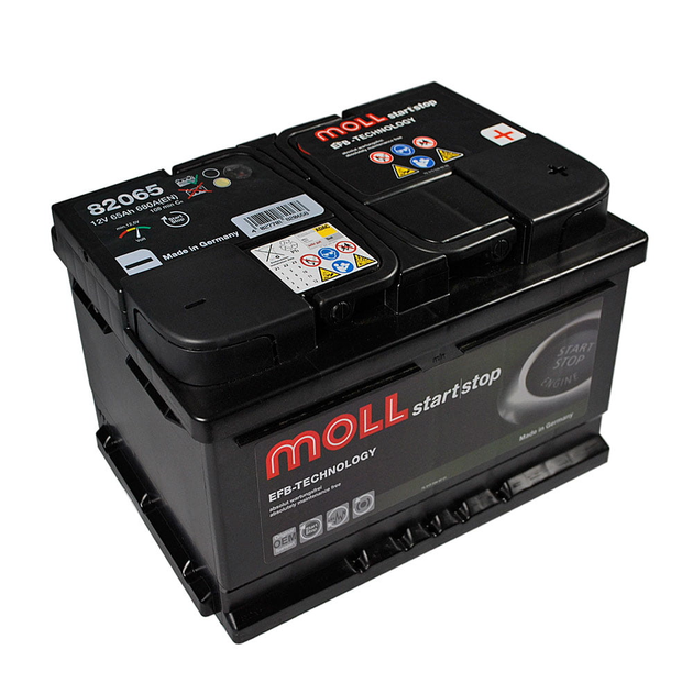 Автомобільний акумулято MOLL EFB (L2B) 65Ah 680A R+ - изображение 2