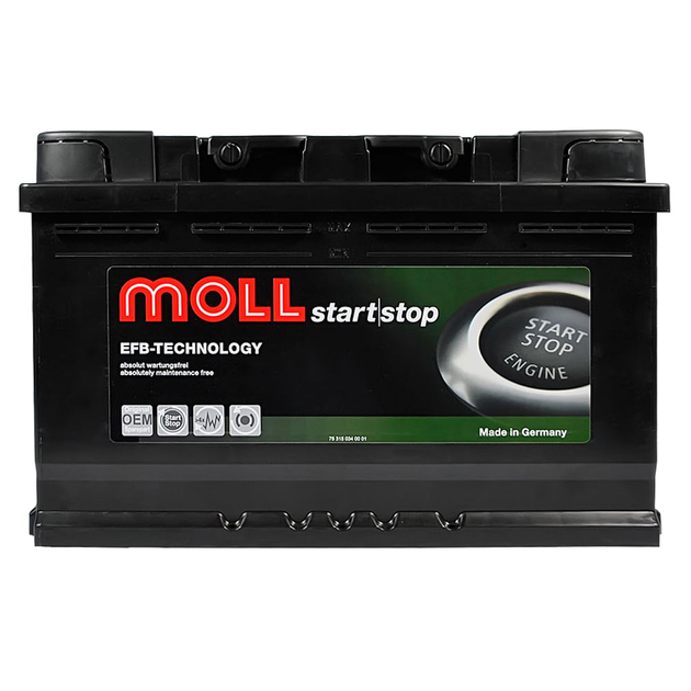 Автомобільний акумулято MOLL EFB 70Ah 700A R+ - изображение 1