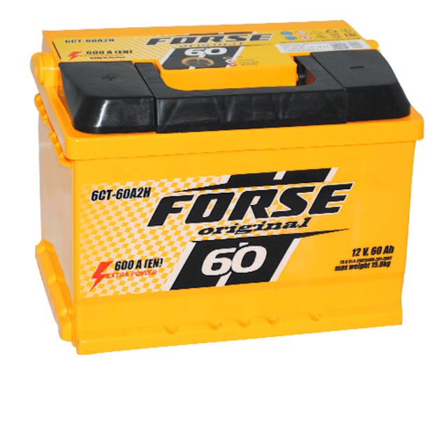 Автомобільний акумулятор FORSE 60Ah 600A L+ (ISTA, Україна) - изображение 2