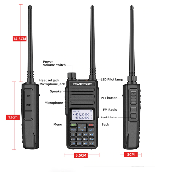 Рация Baofeng BF H6, IP55 10W - изображение 4