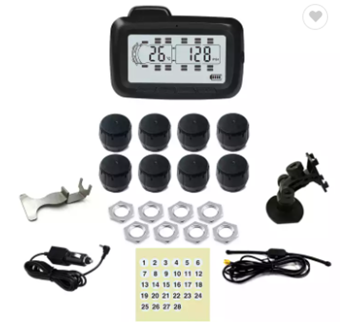 Система контроля давления и температуры в шинах TPMS Careud U903RV для грузовиков, внешние датчики - изображение 7