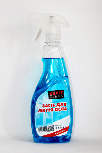 Засіб для миття скла Kraft Clean, 500 мл з розпилювачем – купить онлайн ...