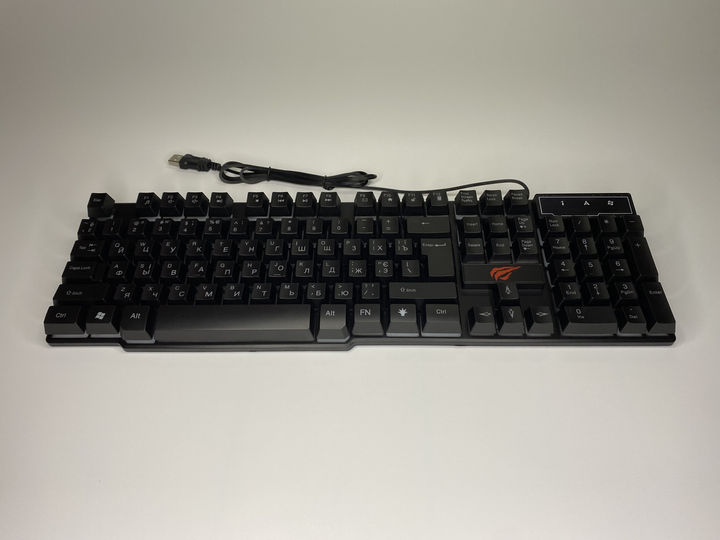 Игровая Клавиатура с Подсветкой HAVIT HV-KB504 Проводная в Стиле Механичекой Черная - изображение 6
