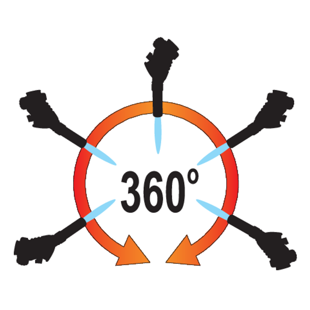 Газовая Горелка 360° Цанговая с Пьезоподжигом YATO (YT-36712) - изображение 7