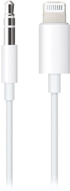 Kabel Apple Lightning do 3.5 mm Audio Cable (1.2m) Biały (MXK22) - obraz 1