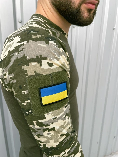 Лонгслів Intruder 'Velcro' хакі з камуфляжем 3XL - зображення 4