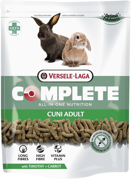 Karma dla królików miniaturowych VERSELE-LAGA Complete Cuni 500g (5410340612507) - obraz 1