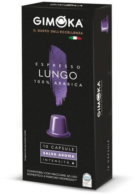 Kapsułki do kawy Gimoka Lungo 10 szt. (8003012002583) - obraz 1