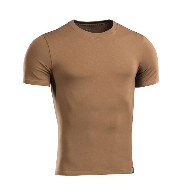 M-Tac футболка 93/7 Coyote Brown, армійська футболка койот S, тактична футболка чоловіча, військова футболка - зображення 1