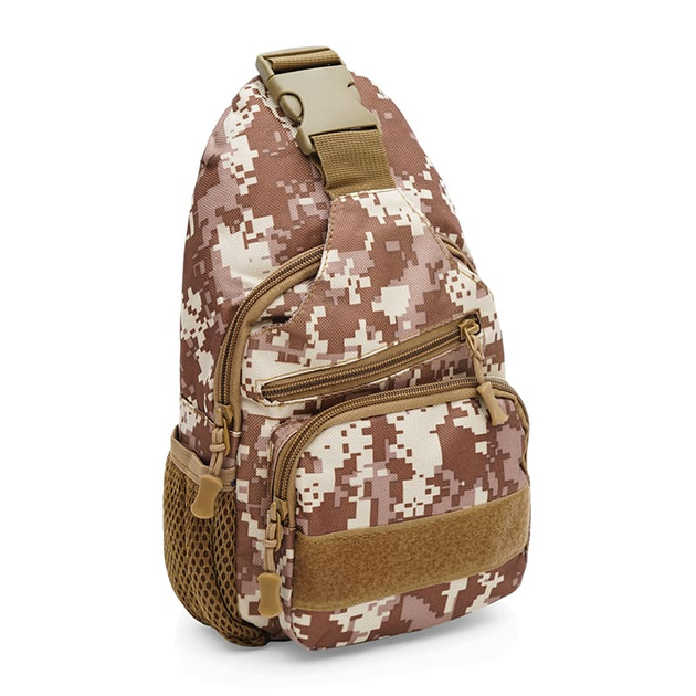 Тактическая сумка слинг рюкзак через плечо Monsen C1HSSA0708br Brown - изображение 1