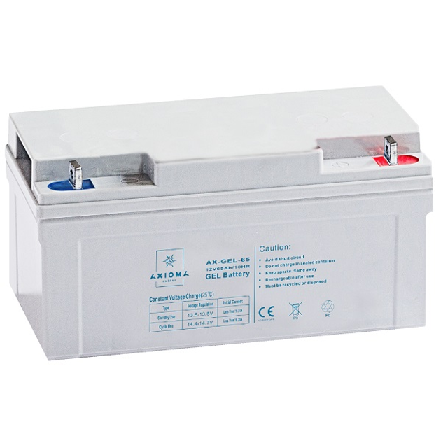 Акумуляторна батарея Axioma Energy AX-GEL-65 12V 65Ah – фото, отзывы ...