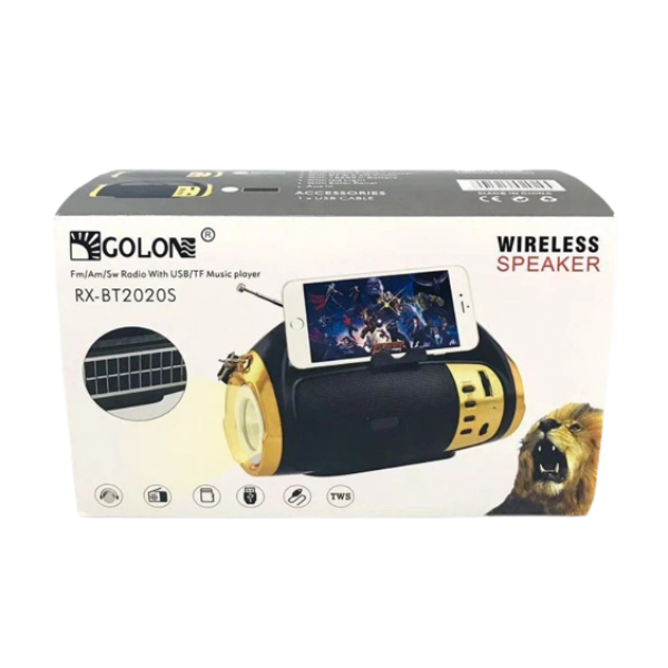 Радиоприемник Golon RX BT2020S 3-полосный (FM/AM/SW) аккумуляторный с поддержкой USB, SD карт памяти TF, AUX - изображение 5