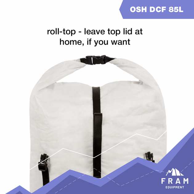 Ультралегкий рюкзак Fram-Equipment Osh DCF 85L 85 л белый - изображение 11
