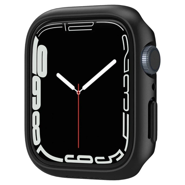 Чехол Spigen Thin Fit для Apple Watch 7 45 mm Black (ACS04174) - Фото 2 Чехол Spigen Thin Fit для Apple Watch 7 45 mm Black (ACS04174) - изображение 2