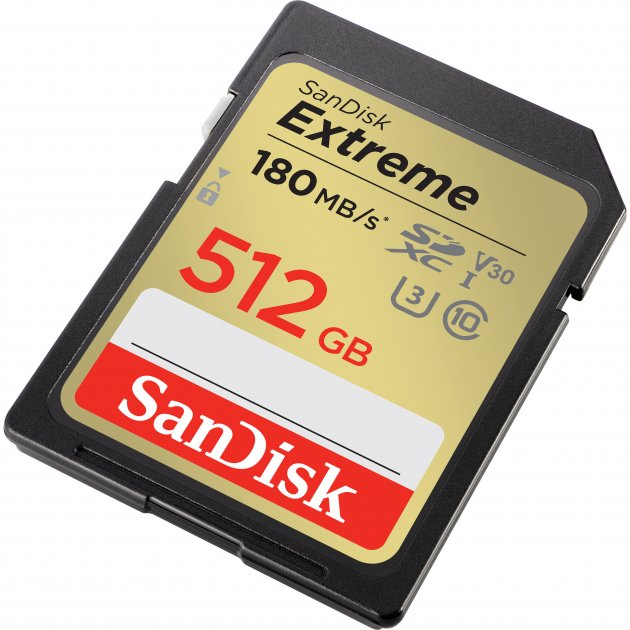 Карта памяти SanDisk 512GB SD class 10 UHS-I U3 V30 Extreme (SDSDXVV ...