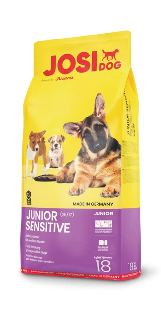 Сухий корм Josera JosiDog JUNIOR SENSITIVE 25/17 18 кг для дорослих собак - Фото 2 Сухий корм Josera JosiDog JUNIOR SENSITIVE 25/17 18 кг для дорослих собак - зображення 2