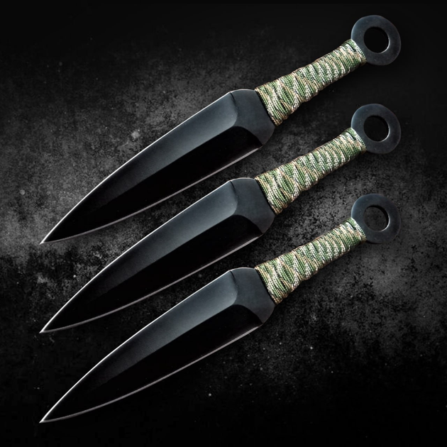 Ножи Метательные тактические Кунаи (Нуруто) набор 3 в 1 Правильный вес - изображение 1