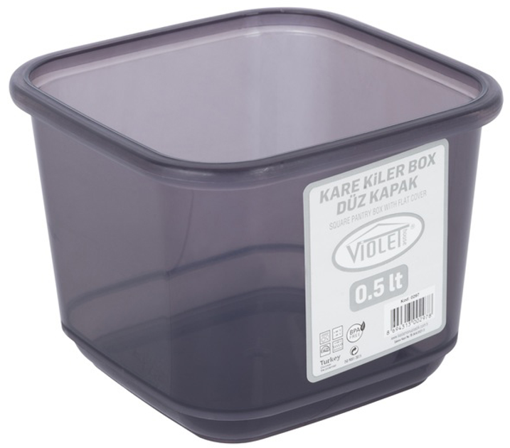 Контейнер для сыпучих продуктов Violet House 0297 Transparent Black 0.5 л (0297 Transparent Black) - изображение 2