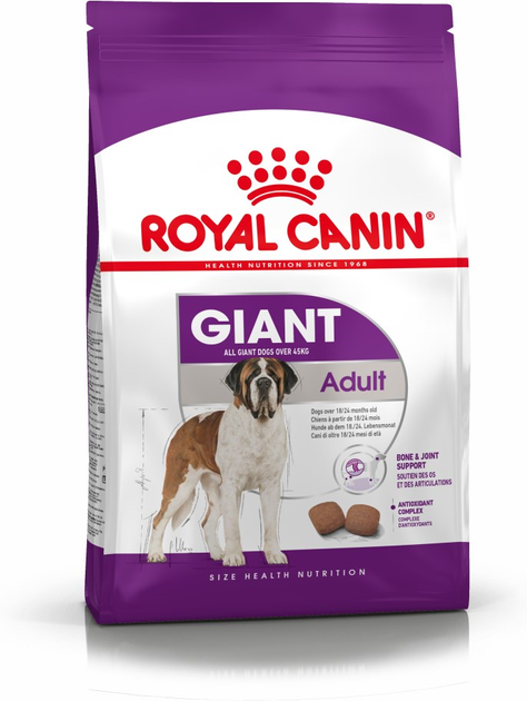 Sucha karma dla dorosłych psów Royal Canin Giant Adult olbrzymie rasy powyżej 2 roku życia 15 kg (3182550703079) (91970) (3009150) - obraz 1