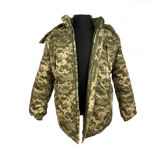 Куртка-бушлат военная мужская тактическая ВСУ (ЗСУ) Пиксель 20222060-52 8847 52 размер - изображение 2